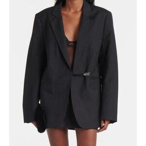 Calvin Klein Nensi Dojaka Blazer Jacket Black Women's Size S